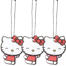 Hello Kitty Auto Air Fresheners: PlastiColor Wiggle Hanging Air Freshener 3 Pack