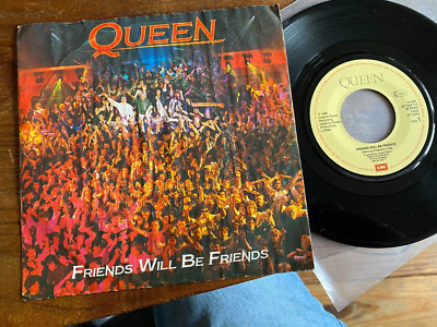 7'' QUEEN Friends Will Be Friends + 7 Seas Of Rhye Freddie Mercury 1986 EX