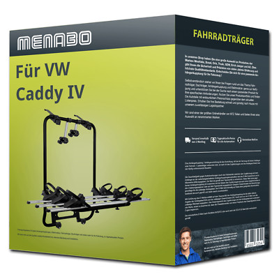 Menabo Fahrradträger Shadow Caddy black für VW Caddy IV SAA/SAB - 3 Fahrräder FP