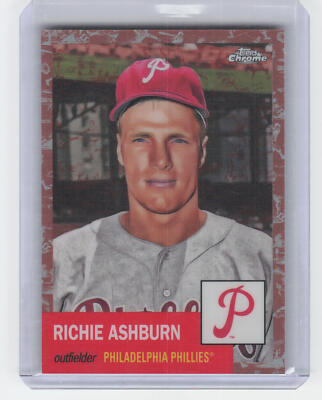 2022 Topps Chrome Platinum Anniversary #349 Richie Ashburn Cream/Rose Gold #/75