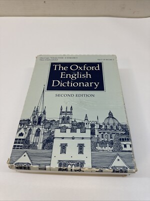 Oxford English Dictionary : 20 Volume Set by Edmund Weiner (1989