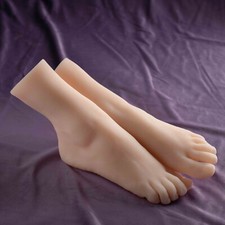 Vivid Silicone Female Deep Arch Exquisite Feet Mannequin/Toe Arbitrarily Bent