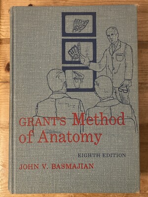 Grants Method of Anatomy Eighth Edition (Hardcover, 1971) EXC Basmajian (2)