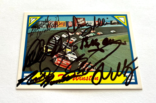 Dale Earnhardt, Allison, Bonnett, Elliott NASCAR 1988 Maxx Autographed Signed - Picture 2 of 9