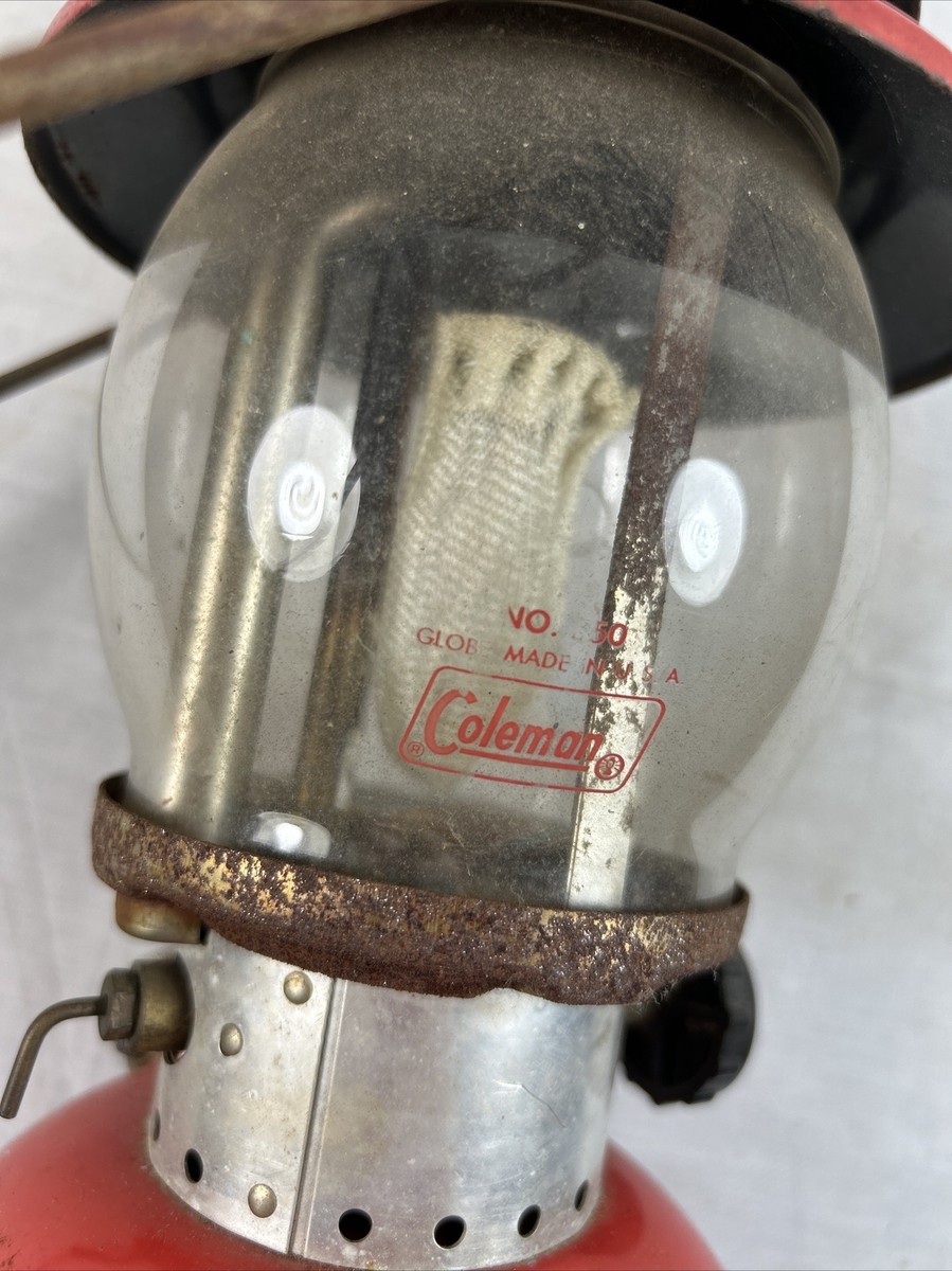 COLEMAN Model 200 A Vintage GAS LANTERN Marked 10 / 73 RED | eBay