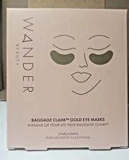 Wander Beauty - Baggage Claim Gold Eye Masks - 3 Pairs