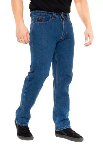 Herren Stonewash blau Größe 30"-60" Taille Denim 5 Pocket Jeans Innenbein 27"-36" - Bild 5 von 5