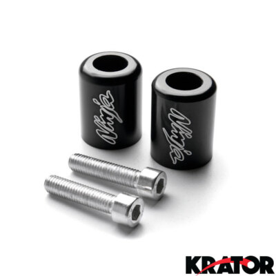 Blue Handle Bar End CNC ZX-R Engraved Weight Slider For Kawasaki