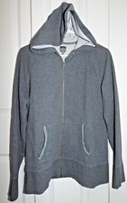 Gap Body XL grey full zip hoodie raglan sleeve NO DRAWSTRING