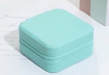 Portable Jewelry Box Organizer PU Leather Jewelry Ornaments Case Travel Storage