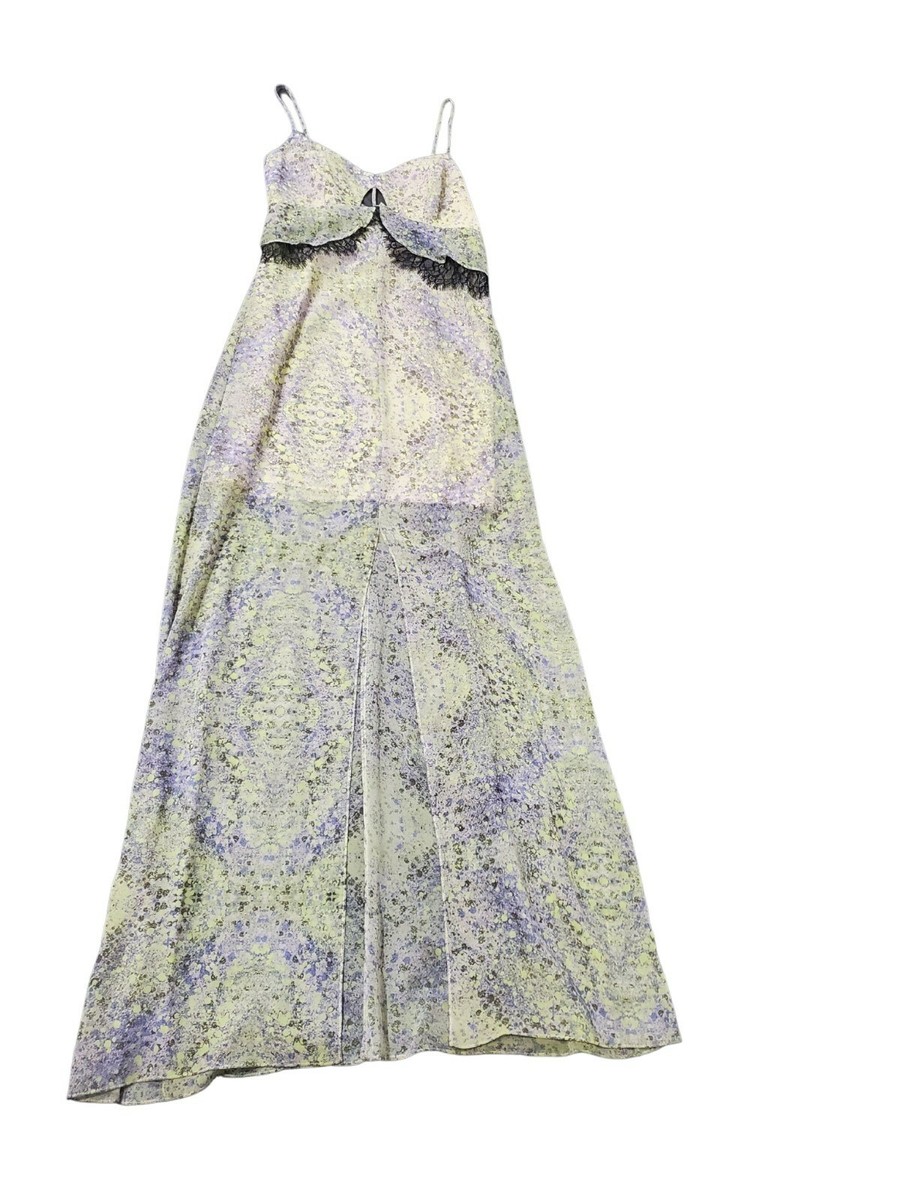 BCBGENERATION BCBG Maxi Dress Floral with Lace Sweetheart Maxi Size 4 | eBay