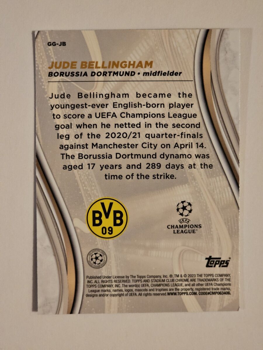 2022-23 Topps Stadium Club Chrome Jude Bellingham Glimpses 2022-23 Topps Stadium Club Chrome Jude Bellingham Glimpses