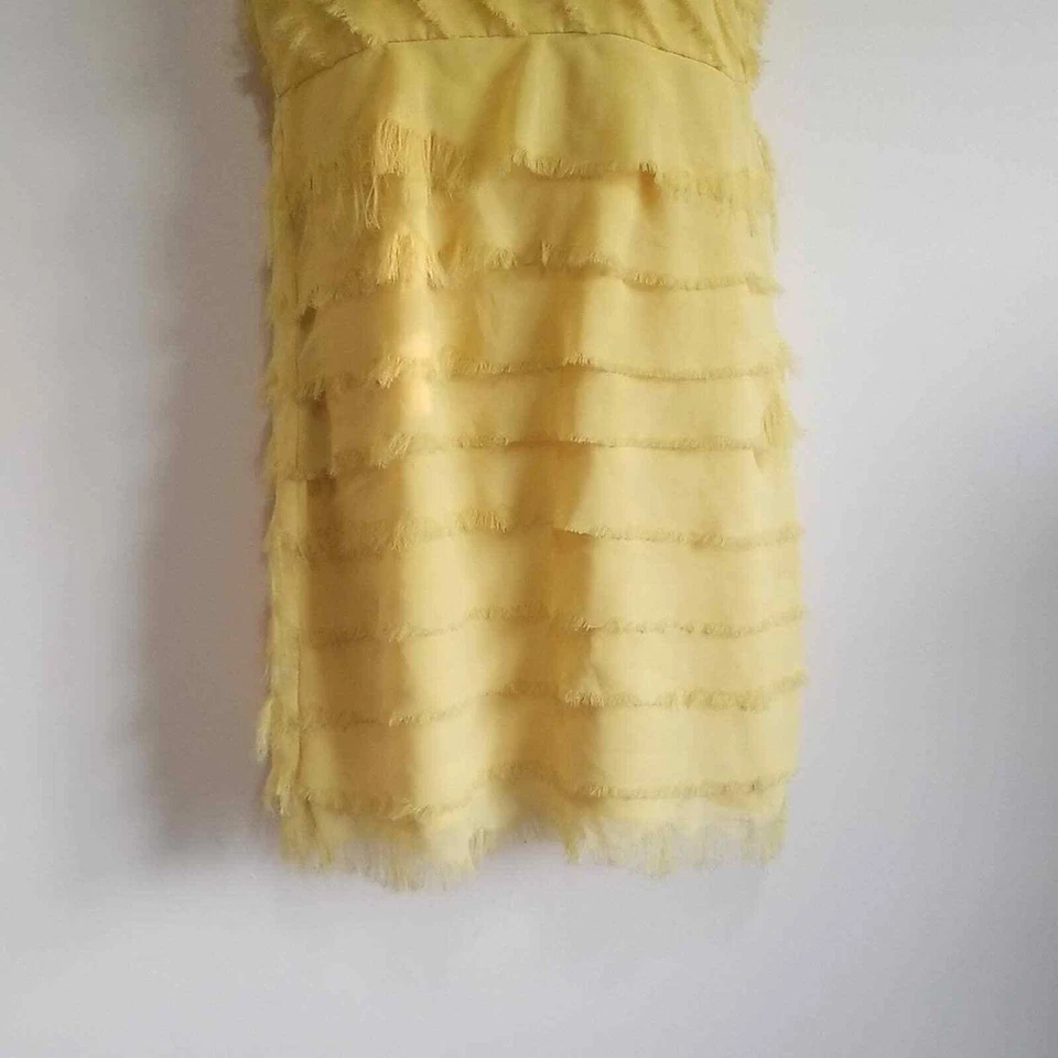 Vestido de cóctel Arden B amarillo talla pequeña Foto 4 de 4