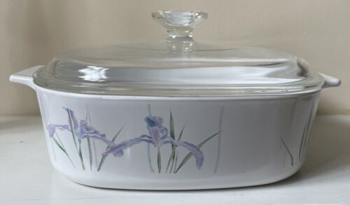Corning SHADOW IRIS 2 Quart Covered Square Casserole A-2-B   8 5/8" X 2 1/2" - Picture 1 of 11