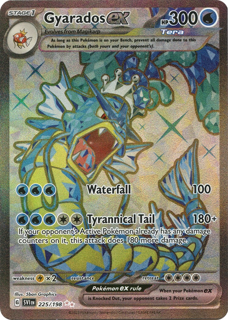 Gyarados ex 225/198 Sv01: Scarlet & Violet Base Set Holo for Gyarados ex 225/198 Sv01: Scarlet & Violet Base Set Holo for