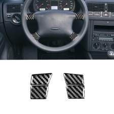 Cubierta de volante de fibra de carbono 4 piezas para Volkswagen VW Golf 4 1999-2004