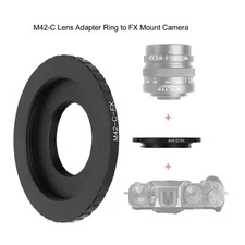 Metal M42‑C‑FX Lens Adapter Ring M42-C Lens Adapter to for FUJI FX Mount Camera