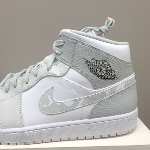 Vegetales Objeción dejar NIKE AIR JORDAN 1 MEDIO ""CAMUFLAJE GRIS"" (DC9035 100) VARIOS TAMAÑOS  REINO UNIDO 6-12 | eBay