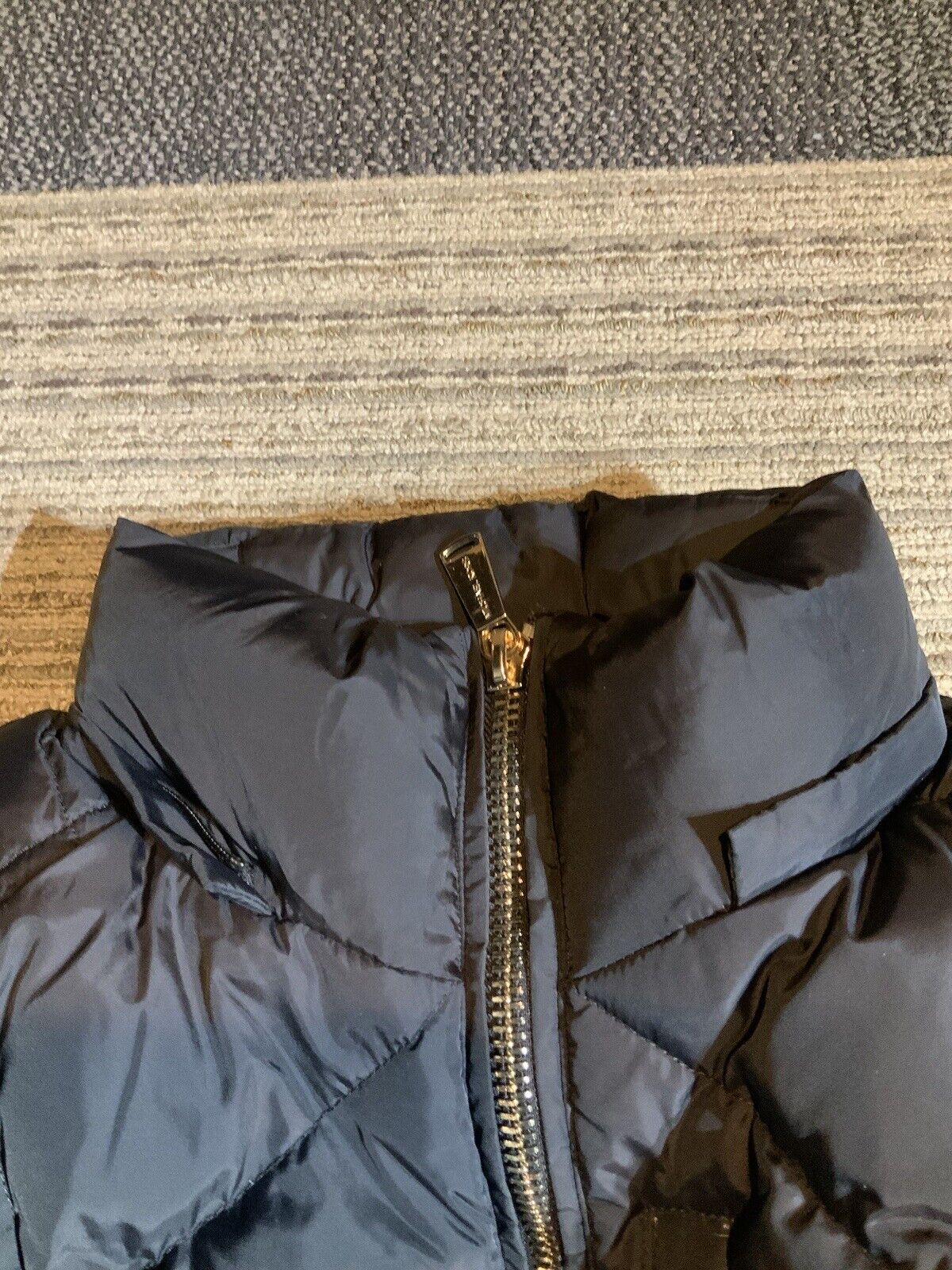 Womens Michael Kors Large Jacket Black Longer Dow… - image 5