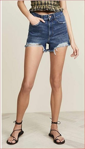 DL1961 women jean shorts Cleo high rise 