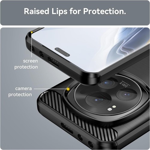 For Honor Magic 6 Lite 6 Pro Carbon Gel Phone Case Cover Screen Protector - Picture 12 of 20