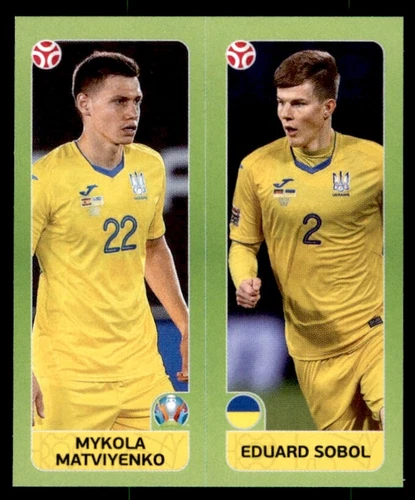 Panini Euro 2020 - Mykola Matviyenko / Eduard Sobol Ukraine No. 317