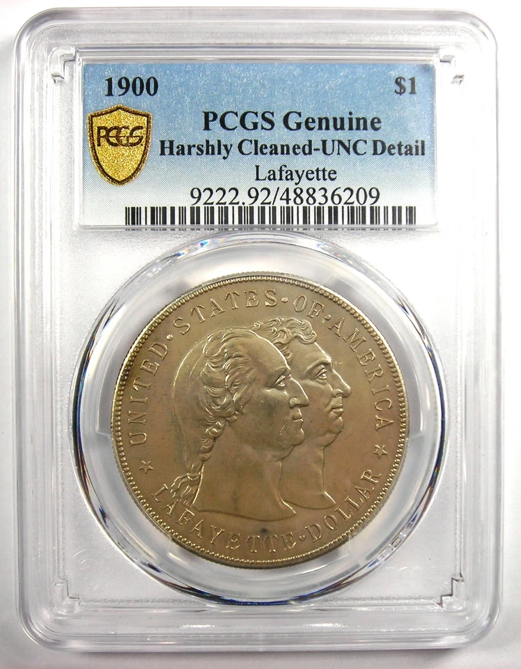 1900 Lafayette Silver Dollar $1 Coin - Certified PCGS Uncirculated Detail UNC MS - Image 2 of 4