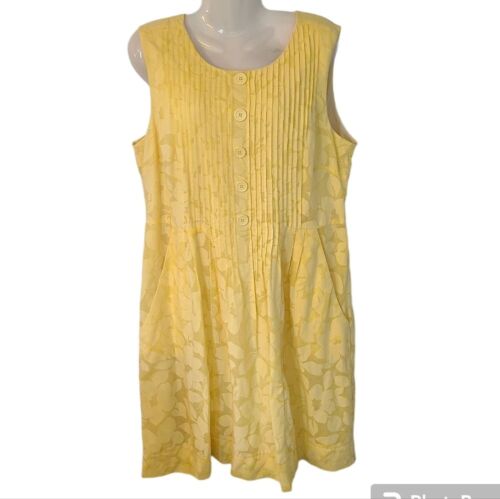 Vestido midi floral amarillo forrado pintuck conejo conejo conejo para mujer 14 Cottagecore