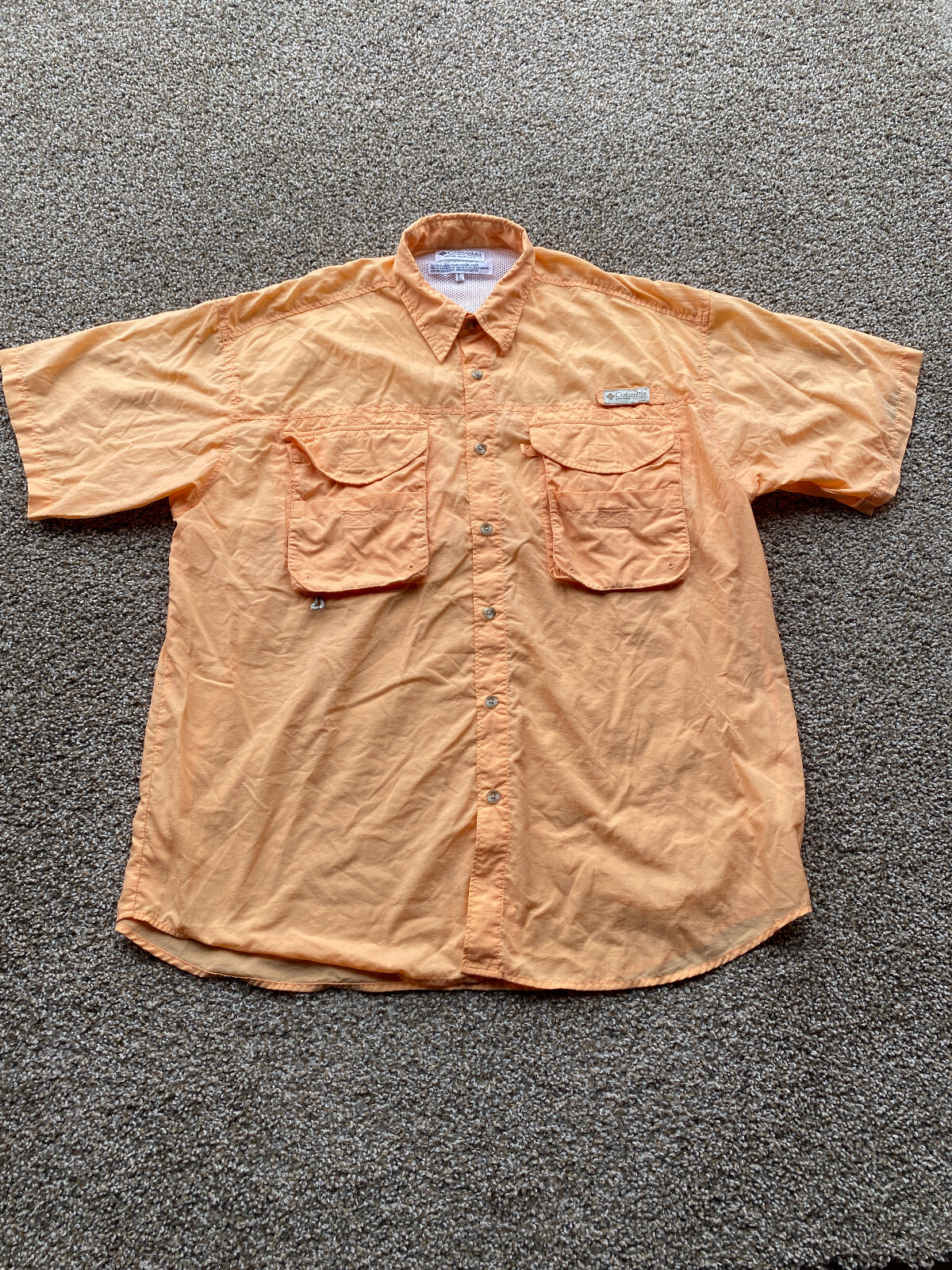 Columbia PFG haut de pêche femme grand rose orange omni ombre extérieur