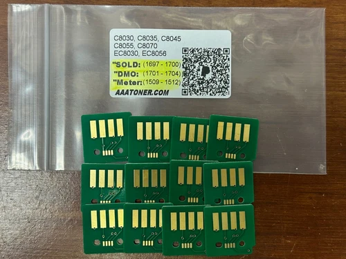 12 Toner Chip for Xerox C8030 C8035 C8045 C8055 C8070, EC8030, EC8056 Refill