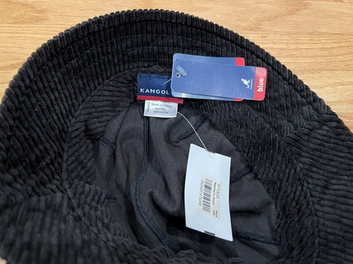 NWT Kangol Black Cord Bucket Corduroy Hat M Medium - Bild 3 von 4