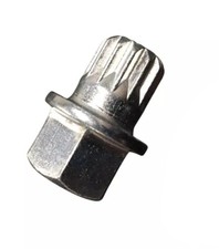 1pc Abc2 13pt Wheel Lock Anti-theft Lug Nut Screw Removal Key Socket For Vw Audi