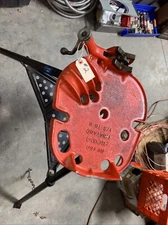 460 Ridgid Tristand 1/8-6 Portable Clamp Vise Pipe Threading Chain Tripod Stand