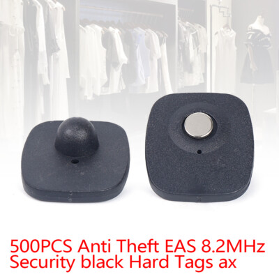 500x Clothing Anti-Theft Security Tag Sensors with Pins For EAS Clothing Retail