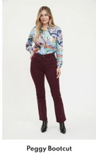 FDJ French Dressing Blues Womens Brown Denim Peggy Bootcut Jeans 28" waist 