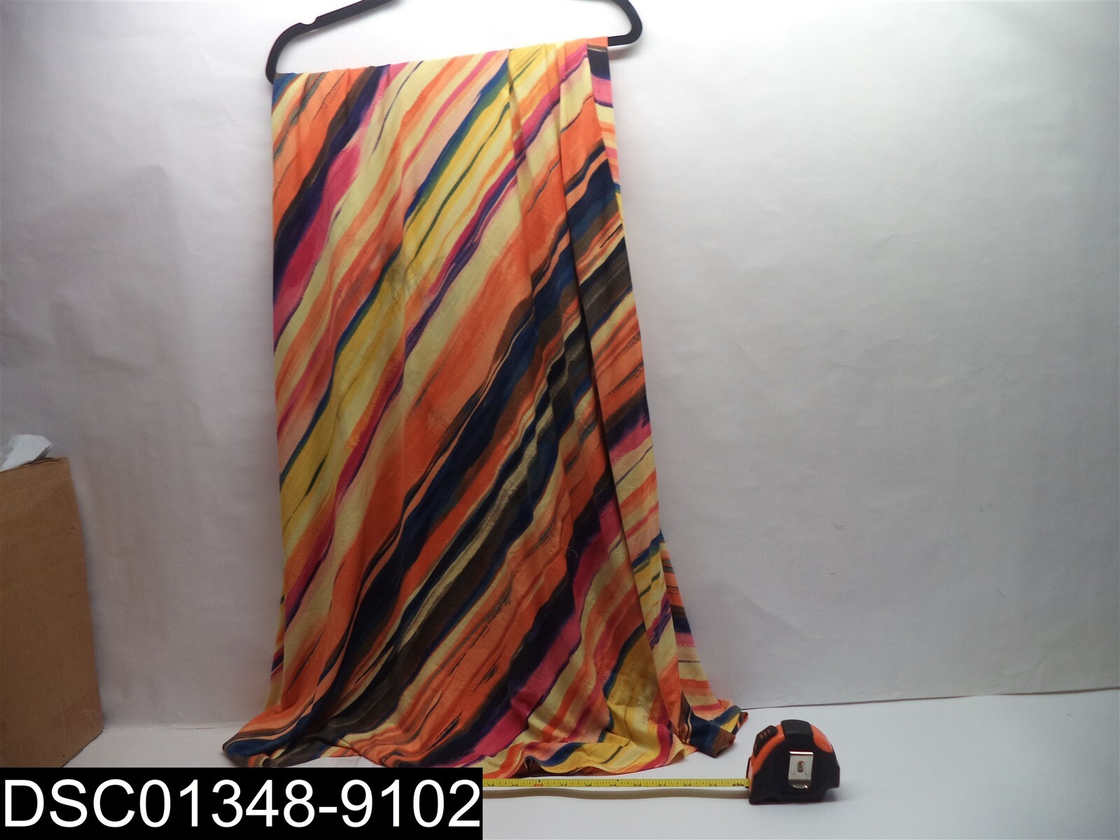 Ashley Steward Size 14/16 Multi-Colored Striped Maxi Skirt - Hand Wash Only