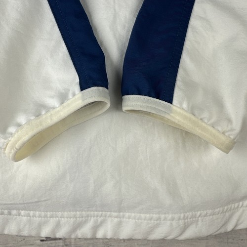 New Vintage Nike Court Tennis Jacket Track Top Medium White Blue Y2K 2000s FLAW* - Picture 15 of 15