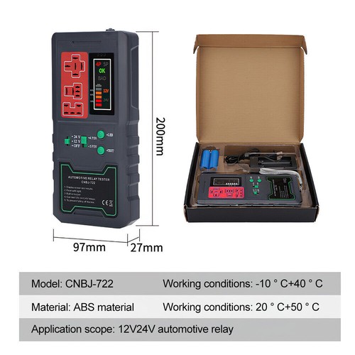 Car 12V/24V Relay Tester Auto Diagnostic Tools Electronic Relay Tester AU R3I8 - Picture 12 of 12