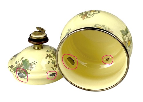 MacKenzie Childs 1983 Vintage Victoria & Richard Flower Market Teapot Sugar Trio - Picture 9 of 9