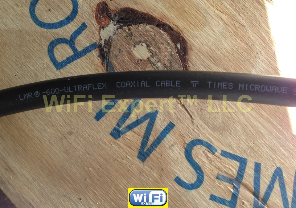 50-200' TIMES® LMR600UF LOW LOSS FLEX COAX RF CABLE N TYPE Male Female to M/F - Image 2 of 3