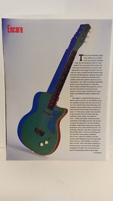 DANELECTRO U-1  GUITAR  ENCORE PAGE FEATURE -  11X8   b1