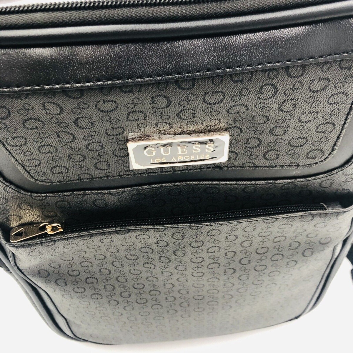 Brand New Authentic Guess Los Angeles Laptop Backpack Black 3 Zipper Compartment GUESS Los Angeles Franco Black Backpack Unisex Work Travel  main image 3