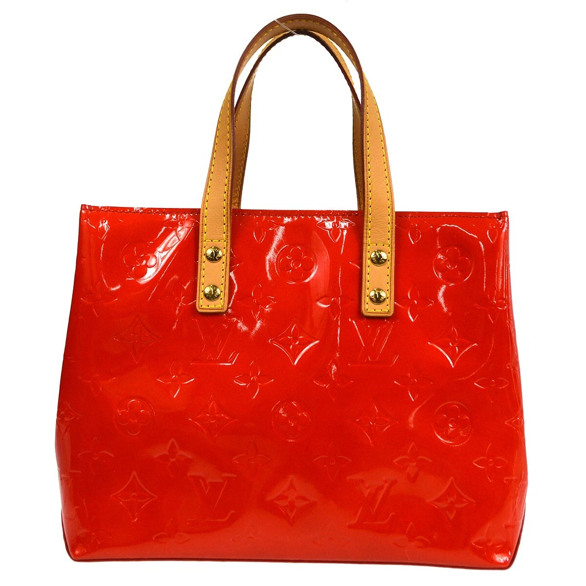 Louis Vuitton Vernis Read PM Hand Tote Bag Red Patent M91088