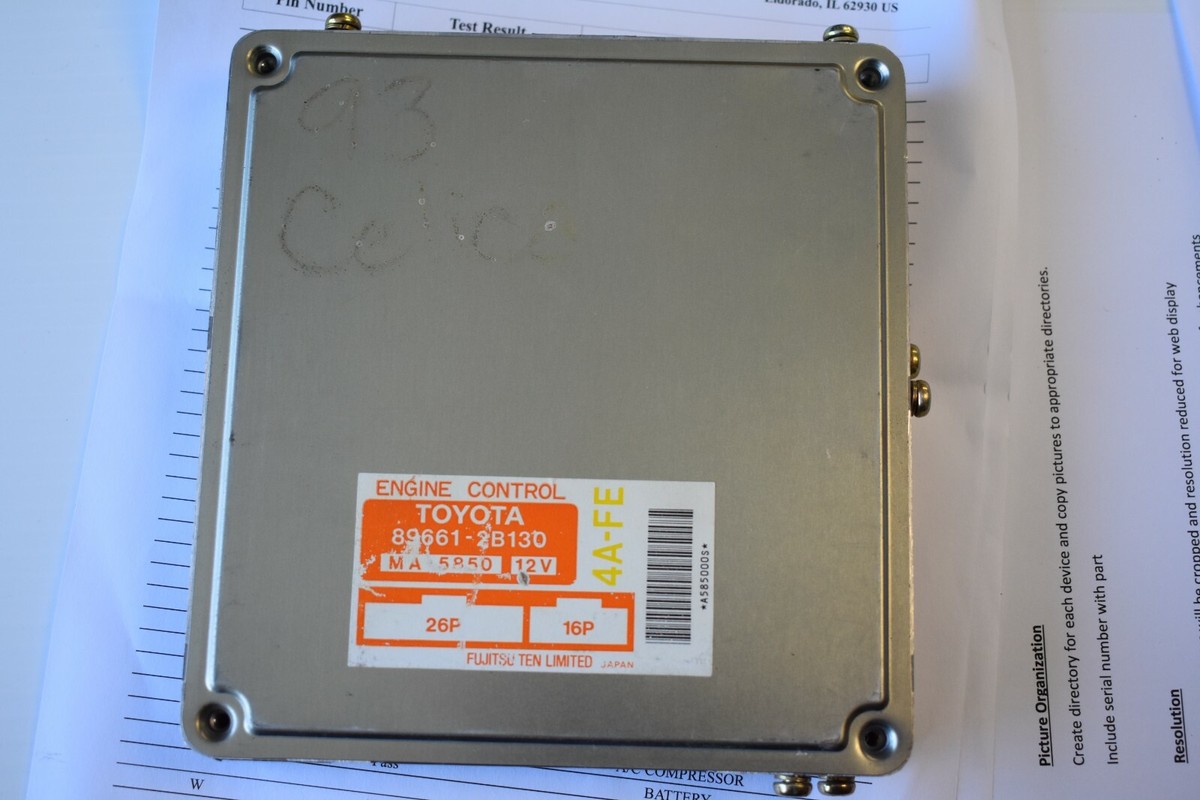 Refurbished Toyota 89661-2B130 ECU with Limited Lifetime Warranty