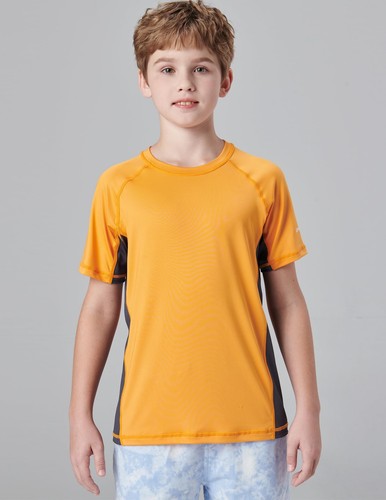 3 Pack Boys' UPF 50+ Rash Guard Short Sleeve Swim Shirts Quick Dry UV Protect... - Picture 3 of 7