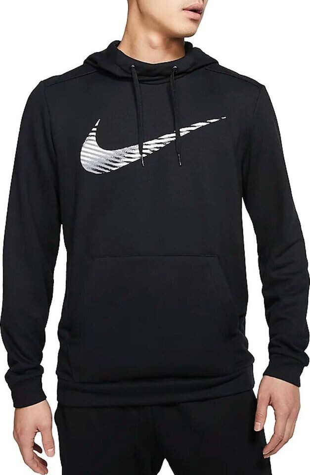 Nike Men's Dri-Fit Pullover Training Hoodie BLACK NEW Size M CJ4268-010