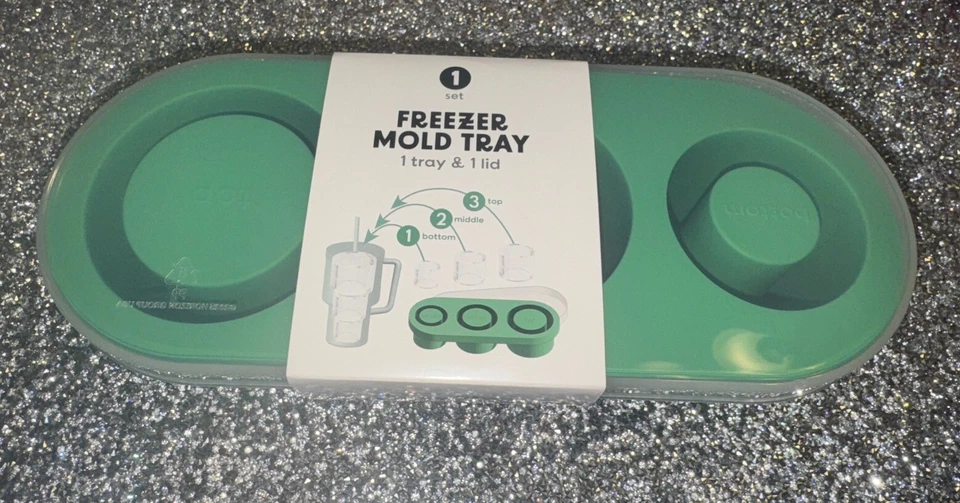 冰块托盘适用于不倒翁杯 30 盎司-40 盎司,3 件硅胶圆筒冰模带 L — 第 3/4 张图片