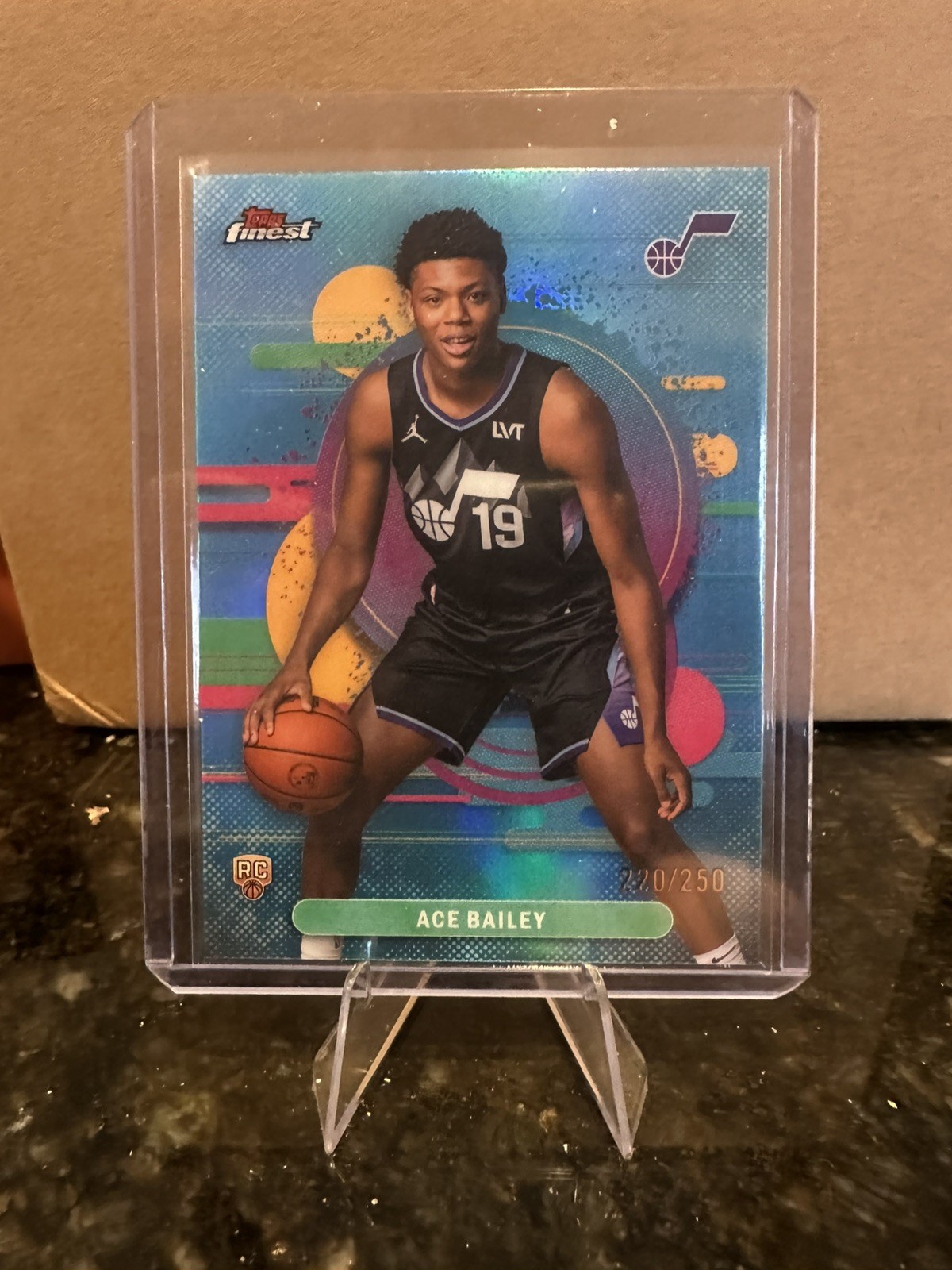 2025-26 Topps Finest Ace Bailey Uncommon Teal Refractor Rookie #/250 SSP