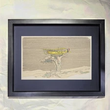 William Crutchfield "Old Jenny" CUSTOM FRAMED Art