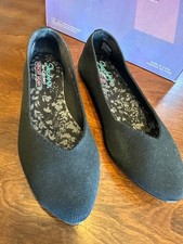Skechers 9 Women's Cleo Ballet Flat Black shoes comfort air cooled Memory Foam